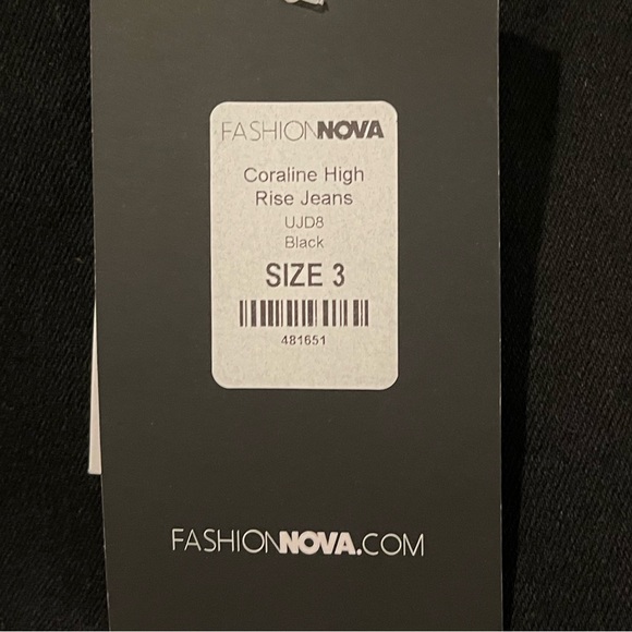 🆕🏷️ FASHION NOVA Caroline High-Rise medium stretch Black Skinny Jeans size 3/4 - Picture 6 of 6